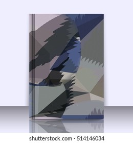 Abstract background with triangles and colorful geometric shapes. Texture pattern for covers, banners, booklets, etc. For web or printed media.