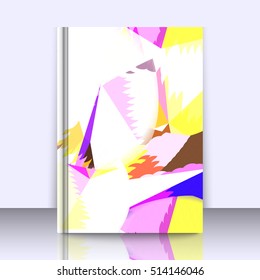 Abstract background with triangles and colorful geometric shapes. Texture pattern for covers, banners, booklets, etc. For web or printed media.