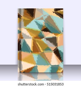 Abstract background with triangles and colorful geometric shapes. Texture pattern for covers, banners, booklets, etc. For web or printed media.