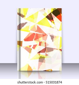 Abstract background with triangles and colorful geometric shapes. Texture pattern for covers, banners, booklets, etc. For web or printed media.