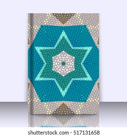 Abstract background with triangles and colorful geometric shapes. Texture pattern for covers, banners, booklets, etc. For web or printed media.