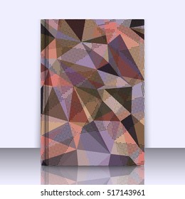 Abstract background with triangles and colorful geometric shapes. Texture pattern for covers, banners, booklets, etc. For web or printed media.