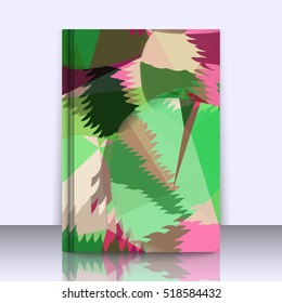 Abstract background with triangles and colorful geometric shapes. Texture pattern for covers, banners, booklets, etc. For web or printed media.