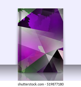Abstract background with triangles and colorful geometric shapes. Texture pattern for covers, banners, booklets, etc. For web or printed media.