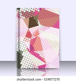 Abstract background with triangles and colorful geometric shapes. Texture pattern for covers, banners, booklets, etc. For web or printed media.
