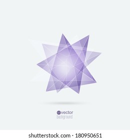 Abstract background with triangles and geometric shapes.  