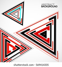 Abstract background with triangles, geometric shapes, vector illustration, eps 10