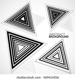 Abstract background with triangles, geometric shapes, vector illustration, eps 10