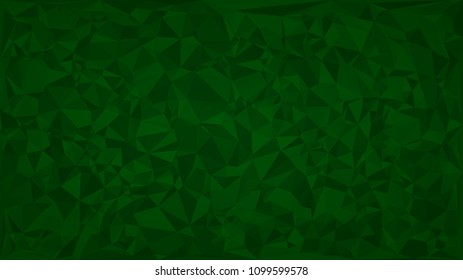 Abstract background of triangles in green colors.
