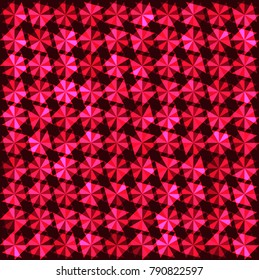 Abstract background of triangles on dark fone. Vector illustration