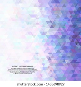 Abstract background of triangles, vector design