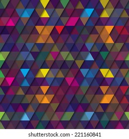 Abstract background of triangles. Vector illustration