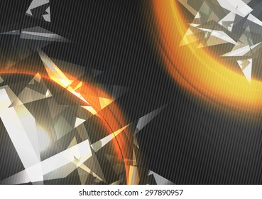 Abstract Background with Triangles - Vector Illustration