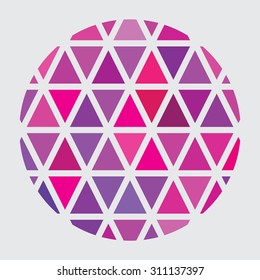 Abstract background triangles. Vector image.