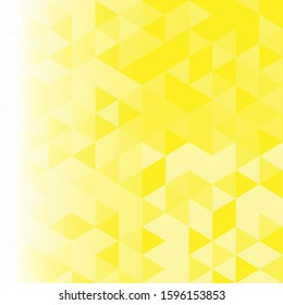 Abstract background of triangles, yellow shade. vector design