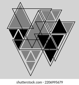 Abstract background with triangles.Modern geometric background