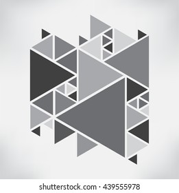 Abstract  background with triangles.Modern geometric background.