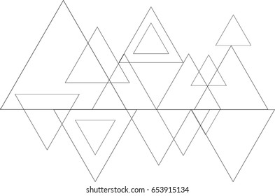 Abstract background with triangles.Modern geometric background.