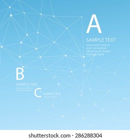 Abstract background triangular grid. Vector illustration EPS 10