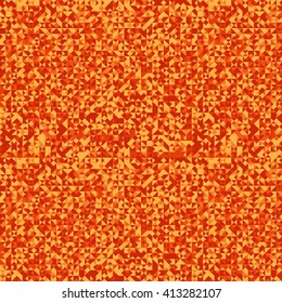 Abstract background of triangular mosaics in Fiery colors. Vector illustration