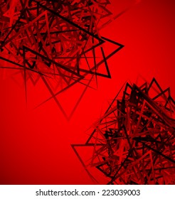 Abstract background of triangular shapes