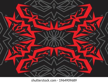 Abstract background with tribal ornament pattern