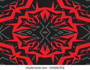 Antecedentes abstractos con un patrón de adorno tribal