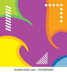 Abstract background with tribal pattern shapes curved and wavy lines