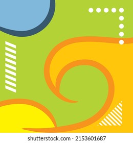 Abstract background with tribal pattern shapes curved and wavy lines