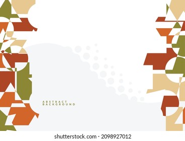 Abstract background with trimmed geometric shapes element and halftone. Background for backdrop, event, and cover.