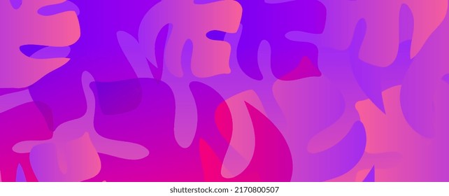Abstract background with tropical leaves - for banners, posters, cover design templates.