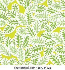 Abstract background with tropical leaves. Vector pattern