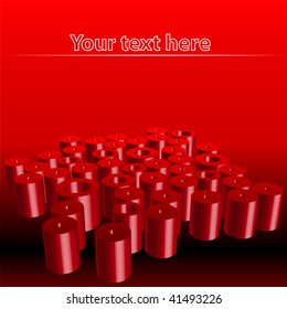 Abstract background with tubes vector illustration template