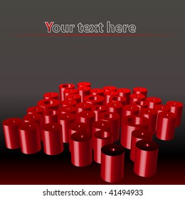 Abstract background with tubes vector illustration template