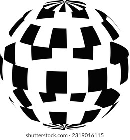 Abstract background, tunnel of glowing arcs. 3D render.