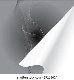 abstract background with turning corner black and white