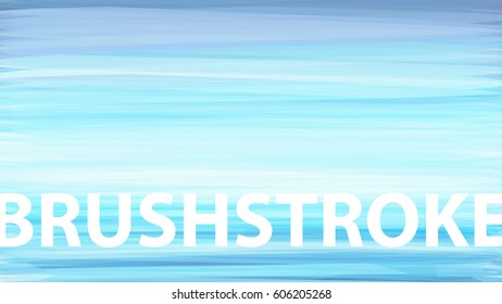 Abstract background with turquoise blue brushstroke. Vector backdrop
