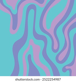 Abstract background with turquoise and purple wavy lines and dots. Ideal for web designs, presentations, or creative projects.