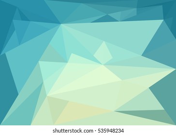 abstract background with turquoise triangles with reflections / abstract background with turquoise triangles