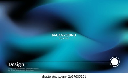 Abstract background with turquoise wave texture. Light and dark combination. Minimalist pastel color design