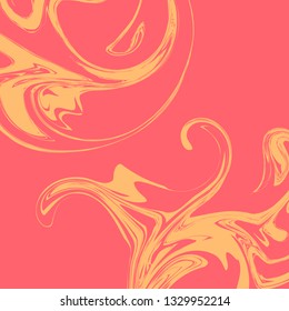 Abstract background with twirl fluid shapes. Colorful vector illustration for any purpose.
