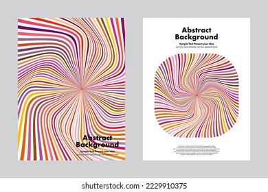Abstract background twist lines geometric vector, cover magazines posters flyers leaflets brochures annual design, layout templates wallpaper backdrop, vertical banner, trendy multicolor 