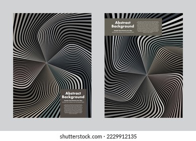 Abstract background twist lines geometric vector design, cover posters flyers leaflets brochures annual layout templates wallpaper backdrop with dark tones, turbine, minimalist, perspective 