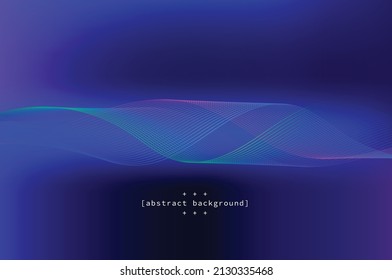 abstract background twisted flow line shape on navy blue background for data networking advertisement technology website template vector eps.