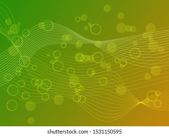 abstract background twisted lines and circles