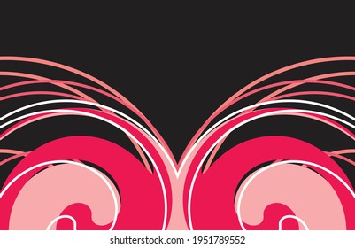 Abstract background with twisted lines pattern