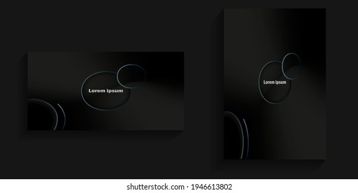 Abstract background with two circles intersecting each other in the middle for banners, social media backgrounds, card backgrounds, covers