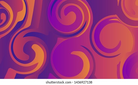 abstract background with two color purple and dark orange, with a roundabout shape, vector illustration