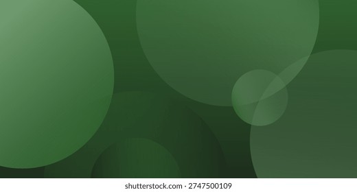 Abstract background of two green oval shapes with soft gradations of light. The soft light in the center of each oval gives the impression of depth and dimension modern simple design