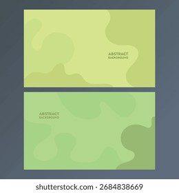 Abstract background two rectangles in green and yellow colors random shapes